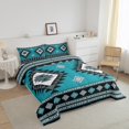 thumbnail image 3 of Erosebridal Boho Aztec Bedding Twin Comforter Set, Retro Geometry Down Comforter, Tribal Hippie Style Decor, 2pcs, 3 of 7