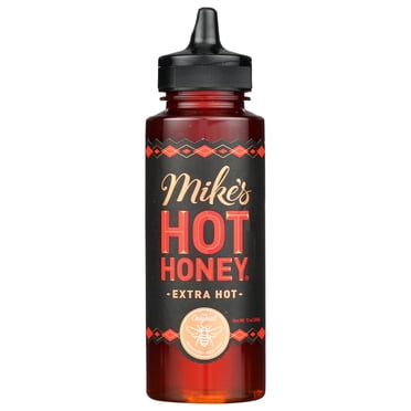 Mike's Hot Honey Extra Fort, Bouteille de 340 G/12 oz – Filet Honey Sucré et Épicé Infusé au Piment pour Ailes, Pizza et Collations