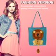 thumbnail image 4 of Lion Pattern Pets Handbags Convenient Canvas Cat Tote Bag Fashion for Pet Lovers, 4 of 5