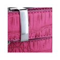 thumbnail image 4 of CTM® Leather Matte Reversible Croc Print Clamp on Buckle Belt, 4 of 5