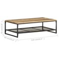 thumbnail image 4 of vidaXL Table Basse 110x60x35 cm Bois Massif Recyclé, 4 of 4