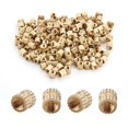 thumbnail image 1 of Wekity M4x5mm Female Thread Knurled Nuts,200PCS Hx5mm OD Brass Threaded Insert Embedment Nuts Hydraulic Welded Joint Injection Molding Assortment Kit for 3D Printing Injection Molding-0621, 1 of 5