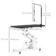 thumbnail image 3 of PawHut Height Adjustable Pet Grooming Table for Dogs Black, 3 of 10