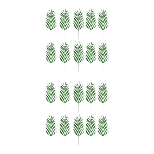 Thinsony 10pcs/set Faux Tropical Palm Fronds For Tropical Paradise Easy To Maintain A01325 2Set