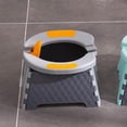 thumbnail image 4 of Portable Foldable Training Potty Seat for Kids Baby Convenient Installation grey, 4 of 7