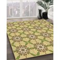 thumbnail image 3 of Ahgly Tapis Rond Lavable en Machine Intérieur Transitionnel Marron Clair, 5 Pieds Rond, 3 of 7