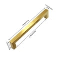 thumbnail image 3 of Riforla 5pcs Cabinet Handle Gold Cabinet Handle Kitchen Handle Square Drawer Handle Stainless Steel Drawer Hardware Handle Furniture Protection C, 3 of 4