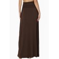 thumbnail image 2 of TheMogan Jupe Longue Maxi Décontractée en Jersey Drapé Pliable pour Femmes Grande Taille, 2 of 7