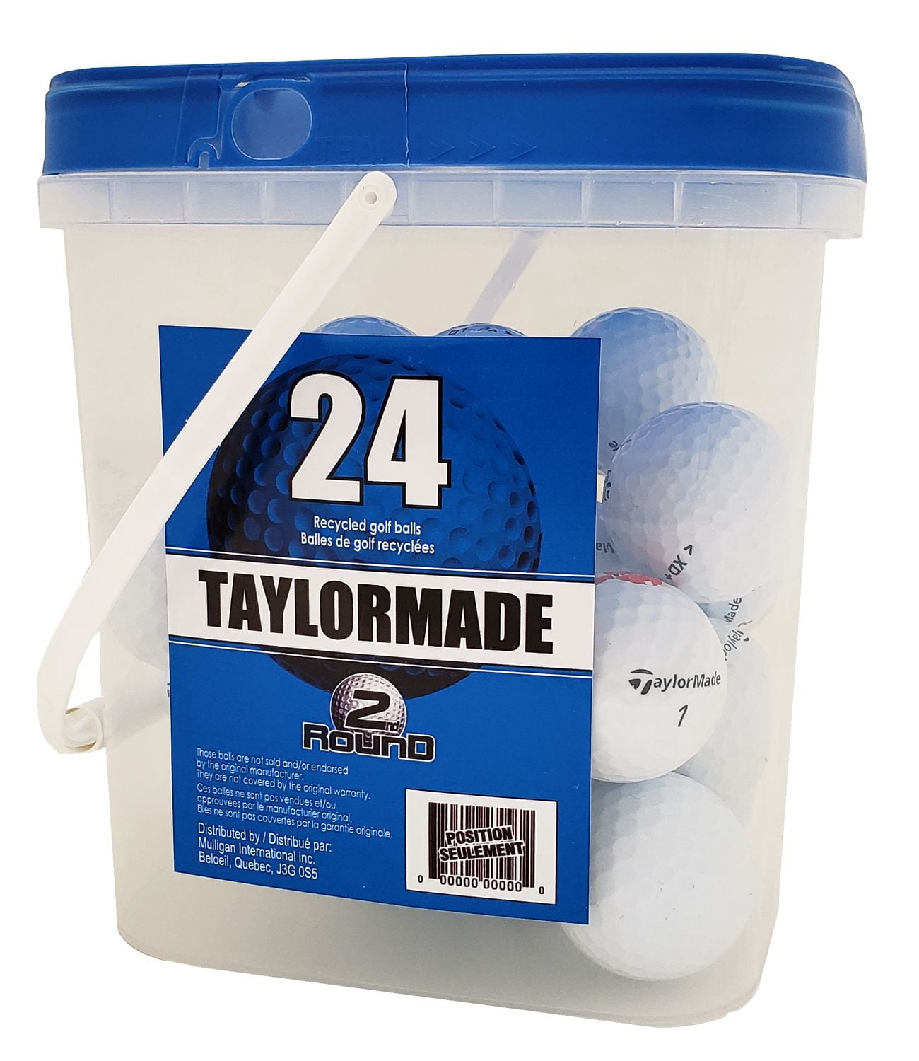 TaylorMade Balles de Golf Recyclées, paquet de 24, par Mulligan