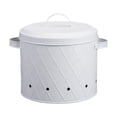 thumbnail image 1 of Tumotour Mesh Fruit Vegetable Bucket Kitchen Potato Onions Garlic Storage Bucket Potato Storage Jar Metal Bucket With Lid, 1 of 6