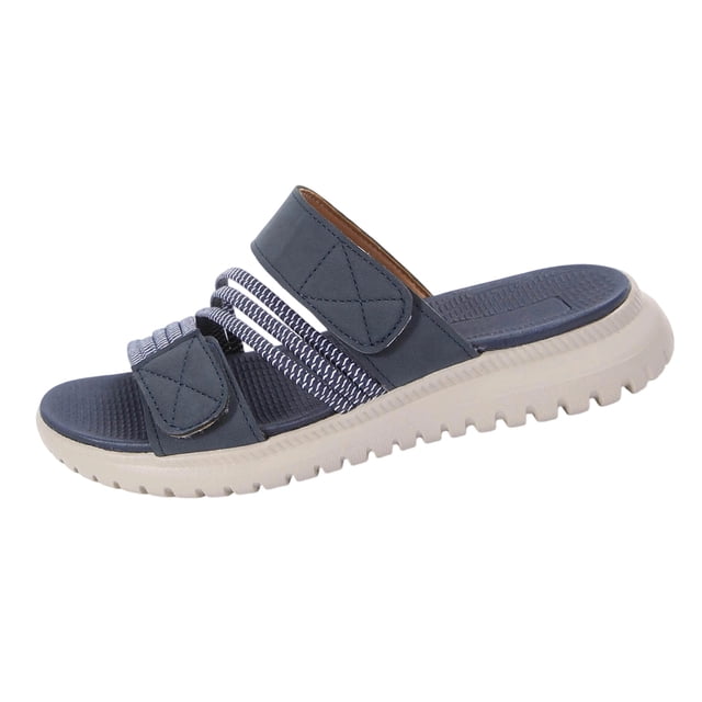 RXMEKW Sandales à Talon Compensé à Enfiler pour Femmes avec Brides Ajustables et Semelle Coussinée en Vert Pâle