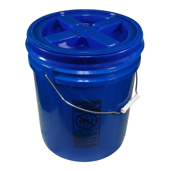 Bucket Kit One Blue 5 Gallon 90 mil Bucket with Blue Gamma Seal Lid