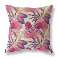 thumbnail image 1 of HomeRoots 414188 26 Po Rose & Jaune Tropical Intérieur & Extérieur Coussin & 44; Rouge & 44; Bleu & Or, 1 of 3