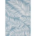 thumbnail image 1 of Unique Loom Tapis Bohème Botanique d'Extérieur 7' x 10' Rectangle Bleu/ivoire, 1 of 1
