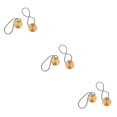 thumbnail image 2 of yingyy 1/2/3/5 2 Pièces Rideau Tieback Ronde Polyester Remplacement Simple Style Ménage Cuisine Parasol Drapé Fixation Fixation Or 3PCS, 2 of 6