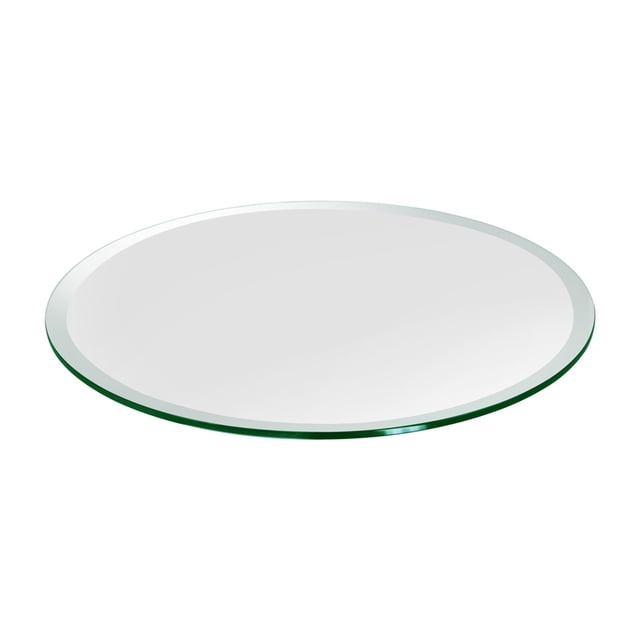 Dulles Glass 18 Inch Round 1/2 Inch Thick Tempered Glass Table Top