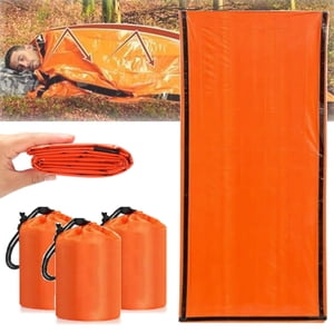 TopLLC Tools&Home Improvement Emergency Sleeping Bag Emergency Survival Sleeping Bag Pocket Size Emergency Sleeping Bag Waterproofs Thermal Bivy Sack For Outdoor sleeping caseS