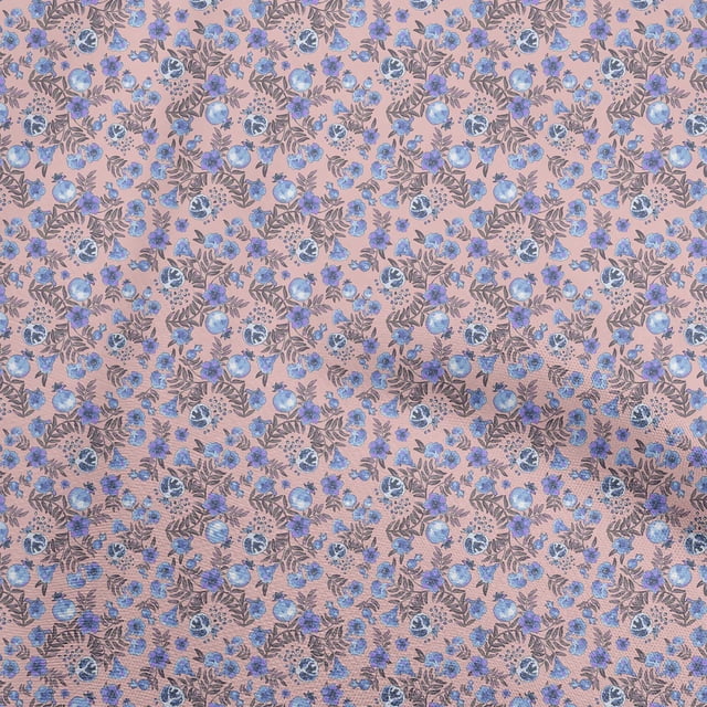 oneOone Rayon Light Pink Fabric Asian Suzani Craft Projects Decor Fabric Printed By The Yard 56 Inch Wide