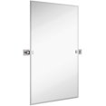 thumbnail image 2 of Rectangle Square Gold Pivot Mirror Adjustable Moving &amp; Tilting Wall Mirror | 24" X 36", 2 of 9