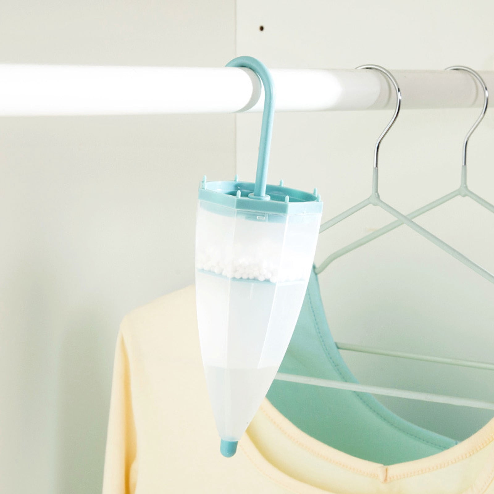 Dvkptbk Water Absorber Hanging Bag Dehumidification Bag, Hanging Closet Dehumidifier Bags for Closets, Basement, Laundry Rooms, Storeroom Mini Dehumidifier Home Essentials