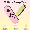 thumbnail image 4 of Switch Controller for Nintendo Switch, Switch Remote Control supports Dual Vibration/Motion Control/Screenshot/Wake-up (Pink and Yellow), 4 of 16
