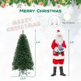 thumbnail image 3 of Costway 6 FT Christmas Tree with 568 PVC Branch Tips 200 Warm White LED Lights Gloves, 3 of 10
