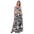 thumbnail image 1 of Bimba 2 Pcs Sexy Beach Party Wear Dress For Womens Printed Smocked Crop Top & Long Skirt CoordSet, 1 of 7