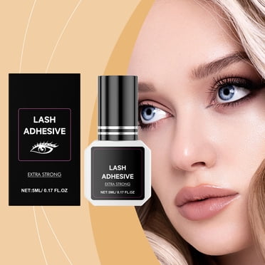 Colle Adhésive Professionnelle pour Extension de Cils - 5 ml, Séchage Rapide 0,5-1 s, Tenue Forte 8 Semaines, Formule Sûre pour Usage en Salon, Pas pour Cils DIY Ou en Grappe