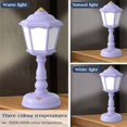 thumbnail image 3 of Lampe de Chevet Réutilisable USB Protection des Yeux Lampe de Chevet Mini Lumière de Table Dimmable 3 Modes d'Éclairage pour Chambre Bureau à Domicile Violet, 3 of 10