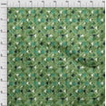 thumbnail image 3 of oneOone Rayon Green Fabric Texture & Triangle Geometric Sewing Material Print Fabric By The Yard 56 Inch Wide, 3 of 5