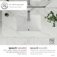 thumbnail image 4 of Stylish Undermount 18-1/4"L x 13"W White Porcelain Rectangular Bathroom Sink P-201, 4 of 10