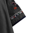 thumbnail image 4 of Blouses pour Femmes, T-Shirt Mode Décontracté Ample de Printemps Été pour Femmes, Couleur, Manches Courtes, Col Rond, Hauts Brodés, Blouse en Coton et Lin, 4 of 8