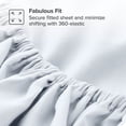 thumbnail image 3 of Bare Home 2-Pack Fitted Sheets - Premium 1800 Collection - Ultra-soft - Deep Pocket - California King, White, 3 of 7