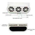 thumbnail image 3 of 3-Fan Car Exhaust Fan USB & Solar Powered Air Circulation Fan Ventilator Silent Air Vent Cooler Automotive Radiator Cooling Fan with Independent Switch, 3 of 7