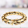thumbnail image 2 of Thinsony Distinctive Gothic Punk Dragon Scale Bangle 48 inches Cool and Contemporary Gold 9.05 Inch 1Set, 2 of 6