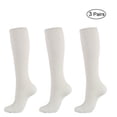 thumbnail image 1 of CHOK 3 Pairs Knee High Graduated Compression Socks for Men & Women - BEST Stockings for Running  Medical  Athletic  Diabetic  Swelling  Varicose Veins  Travel, 1 of 4