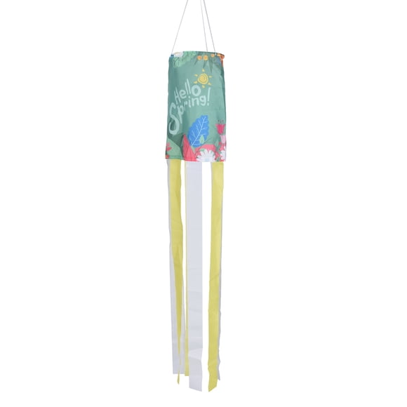 Wind Sock, 39.4X5.1Inch Polyester Decorative Wind Measurement Bag  For Home For Garden For Balcony For Yard Dark Green