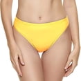 thumbnail image 1 of B91xZ Women's High Waisted Swim Bottom Ruched Bikini Tankini Swimsuit Briefs,Yellow M, 1 of 4