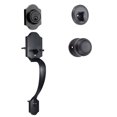 thumbnail image 1 of VEVOR Front Door Handle and Deadbolt Set, Red Gula Silk Front Door Lock Set with Interior Knob, Adjustable Hole Spacing Single Cylinder Handleset, for Right and Left Handed Entrance and Front Door, 1 of 9