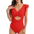 thumbnail image 1 of Bikini Sets for Women Oversized Sports Jumpsuit Surfing Suit Sleeveless Sun Protection Solid Color Swimsuit, 1 of 1