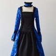 thumbnail image 3 of 2025 Femmes Automne Hiver Cape Médiévale avec Capuche Hommes Rétro Imprimé Floral Robe Médiévale Grande Taille4TG Robes de Bal, 3 of 6