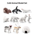 thumbnail image 1 of 10 Sets Of Mini Small Simulation Animal Winter Simulation Scene Decoration Model, 1 of 8