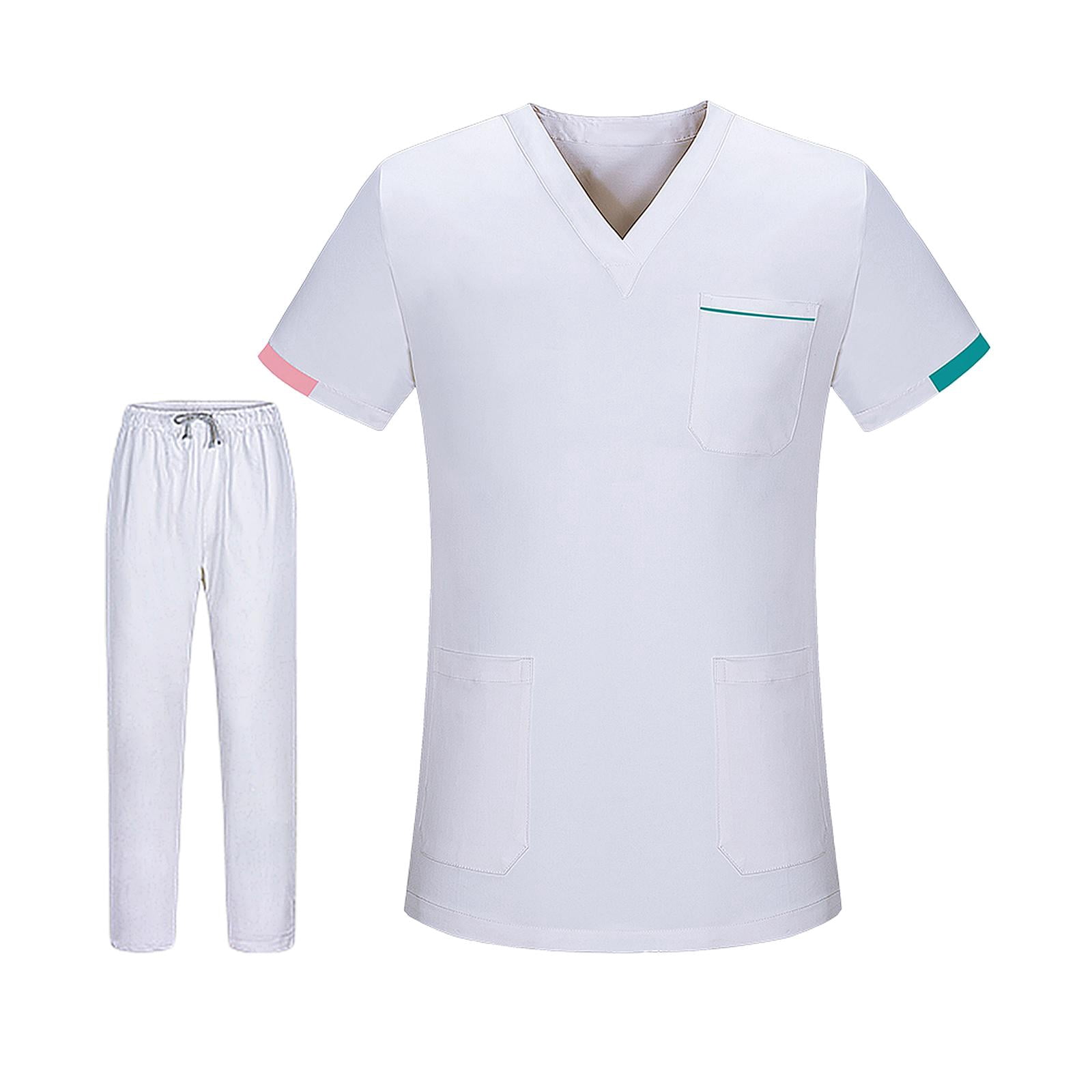 lionlar Unisex Scrubs Set Classic Durable Male Female Skin Friendly Nurses Week Gift XXL