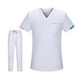 thumbnail image 1 of Tachiuwa Unisex Scrubs Set Classic Durable Male Female Skin Friendly Nurses Week Gift M, 1 of 9