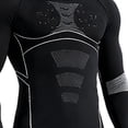 thumbnail image 5 of Mceream Chandail Thermique à Col Rond pour Homme Doublé en Molleton Ski Cyclisme Chasse Couche de Base de Compression, Chaud, Séchage Rapide Gris TG, 5 of 5