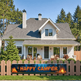 thumbnail image 3 of Forest Design Happy Camper Tent Banner Campfire Nature Scene for Outdoor Adventure Camping Event, 3 of 5