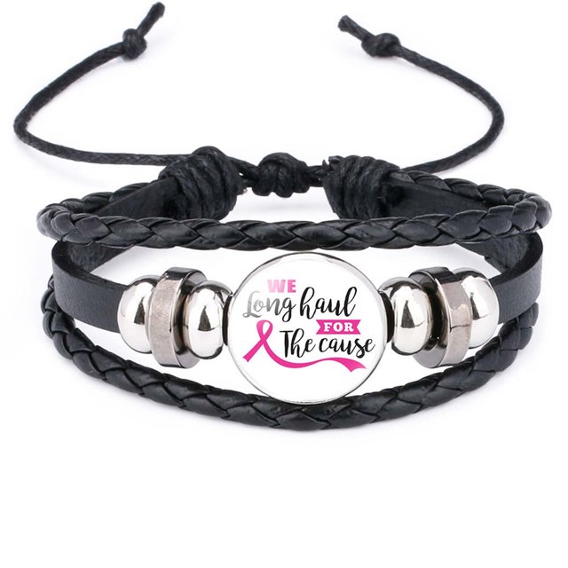 Heliisoer Accessoires de Sensibilisation au Sein Bracelet en Alliage pour Femmes