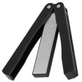 thumbnail image 4 of Preventing From Damage Knife Sharpener, Double Sided Knife Sharpener, Portable For Camping Kitchen Necessity Black,Orange, 4 of 8