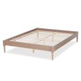 thumbnail image 3 of Baxton Studio Colette Mid-Century Wood Platform Full Bed in Oak, 3 of 9