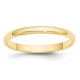 thumbnail image 1 of 10K Yellow Gold 2.5mm Light Weight Half Round Band Size 6.5, 1 of 3